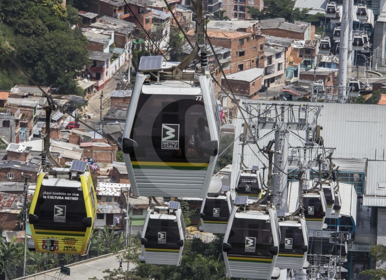 Linea k del Metrocable a Santo Domingo. FOTO ARCHIVO - Robinson Sáenz Vargas