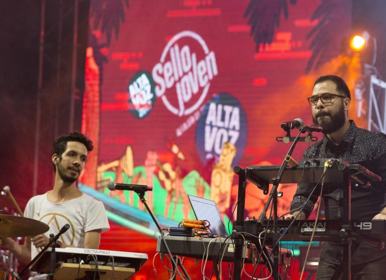 La banda Sol de Girardota fue la parte musical de la presentación oficial del cartel de Altavoz Fest 2017. Foto: Edwin Bustamante 