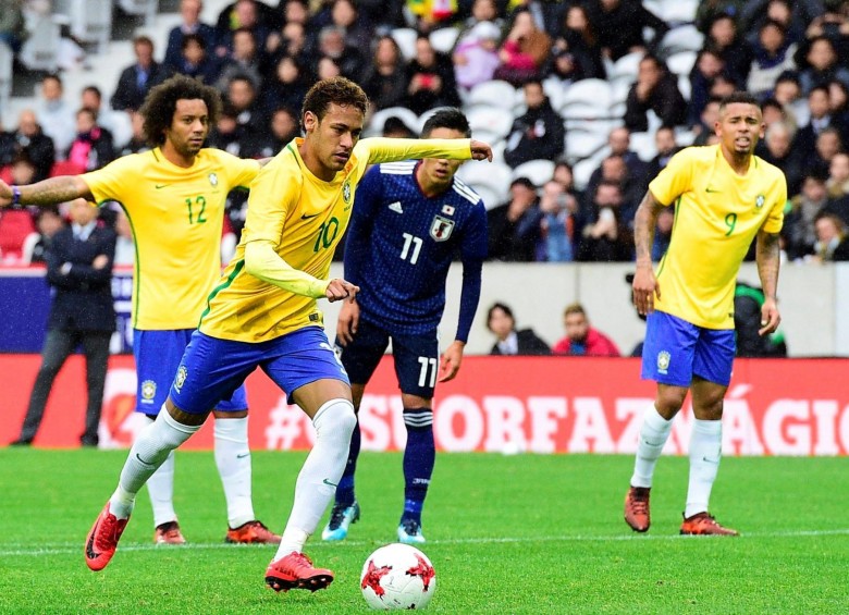 Neymar fue el líder de la victoria de Brasil sobre Japón. FOTO EFE