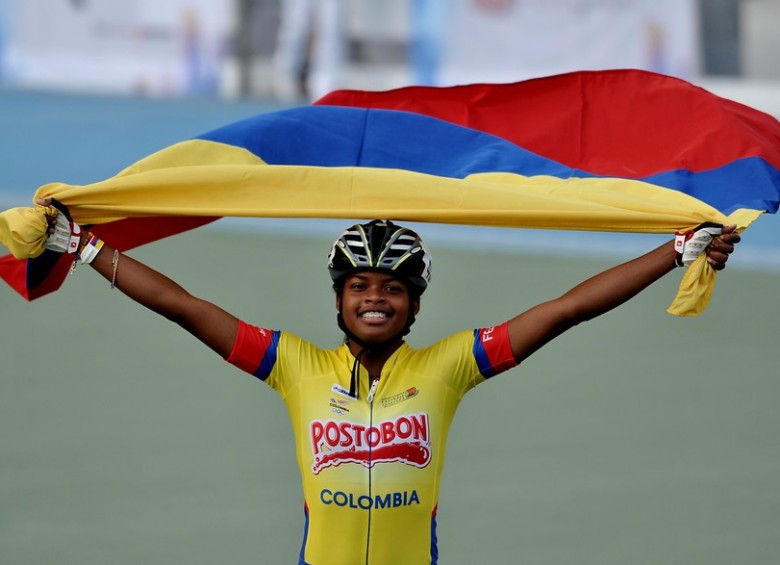 La patinadora colombiana Geiny Pájaro le dio a Colombia al primera medalla de oro en los Juegos Mundiales Wroclaw 2017. FOTO COLPRENSA