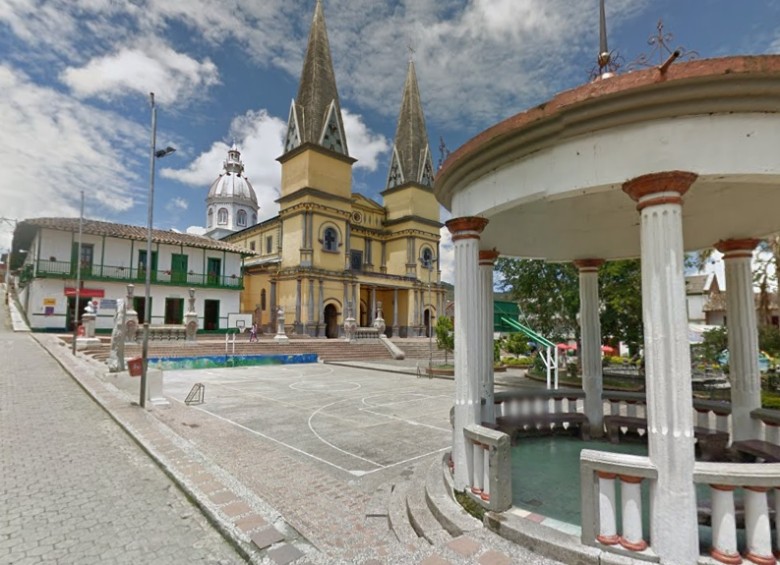El campesino secuestrado tiene arrendada una finca, según el Gaula, en una vereda del municipio de Santo Domingo. FOTO Google Maps.