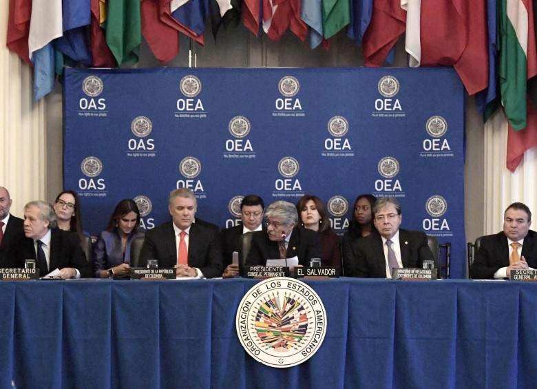 Sesión del Consejo Permanente de la Organización de Estados Americanos OEA. FOTO: OEA
