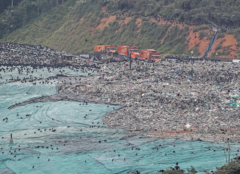 Al 31 de diciembre de 2018, el vaso Altair del relleno sanitario de Pradera, en Donmatías, había recibido 4’242.630 toneladas de residuos, de una capacidad total de 8’506.439. FOTO Robinson Sáenz