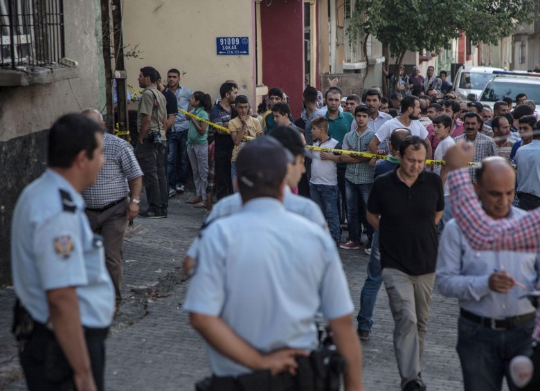 El atentado fue en la ciudad de Gaziantep. FOTO AFP