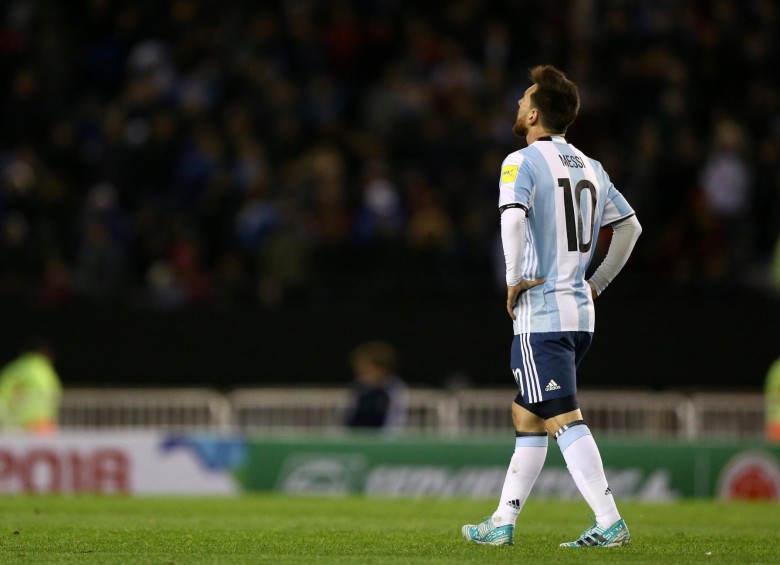 Messi se fue en blanco en esta doble jornada eliminatoria y Argentina complicó su clasificación. FOTO REUTERS