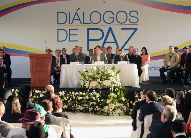 La hacienda Cachampamba, ubicada a 25 kilómetros de la ciudad de Quito, fue el sitio donde se dio inicio a la fase pública de los diálogos de paz entre el Gobierno y el Eln . FOTO AFP