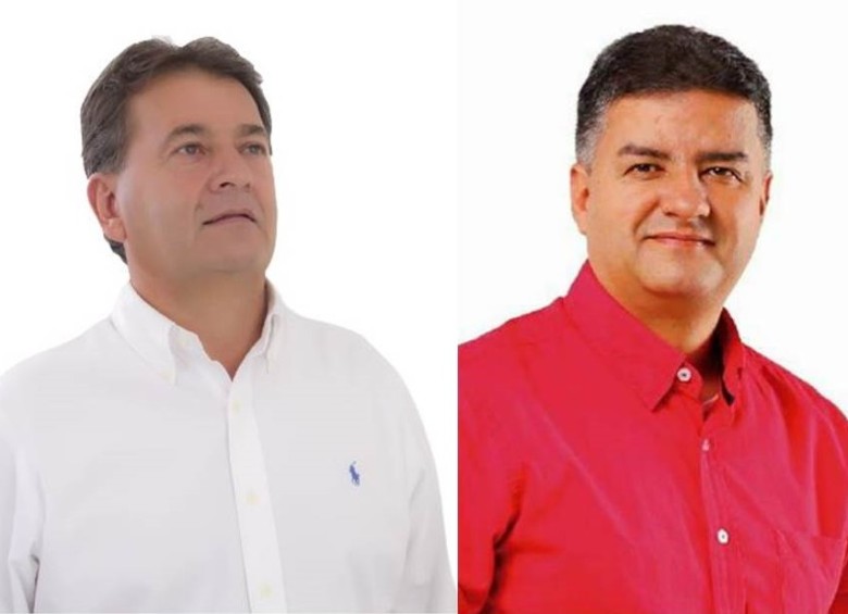 Hernán Gómez (izquierda) y Jhon Jairo Berrío (derecha) fueron bajados a última hora de la lista del CD a la Cámara en Antioquia. FOTOS CORTESÍA