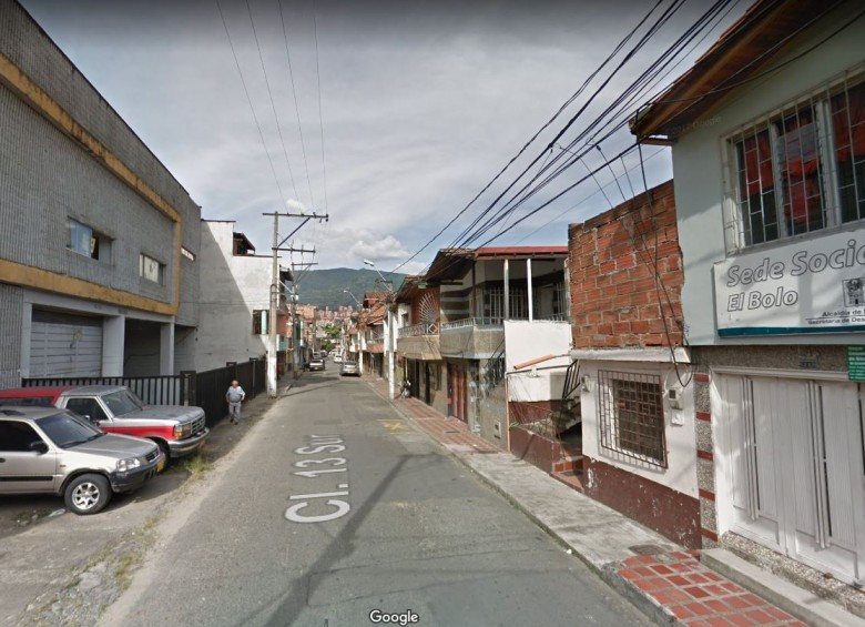 Este es el barrio El Bolo, donde fue encontrado el presunto asesino del conductor de Uber. FOTO GOOGLE STREET VIEW