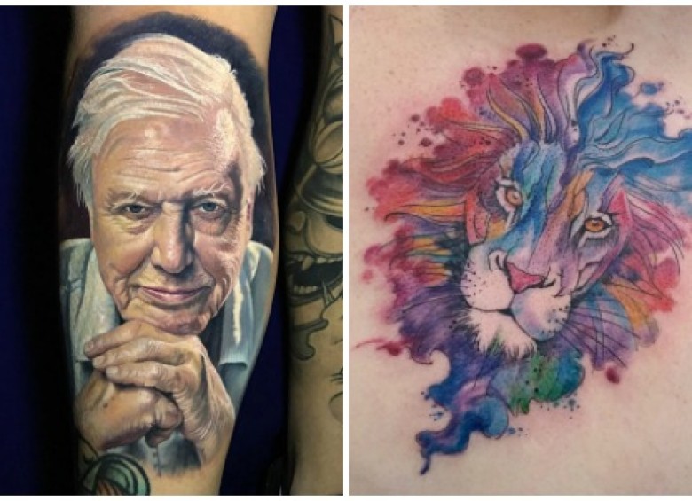 A la izquierda un tatuaje del ingles Steve Butcher, a la derecha de Peres Tattoo Studio en Brasil. FOTOS Instagram.com/Stevebutchertattoos y Facebook.com/perestattoostudio