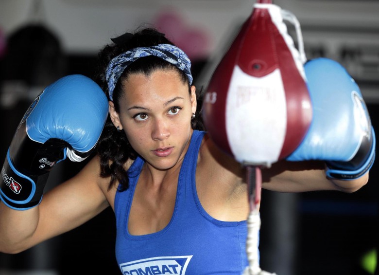 Alejandra Lara, practicante de MMA. FOTO Manuel Saldarriaga