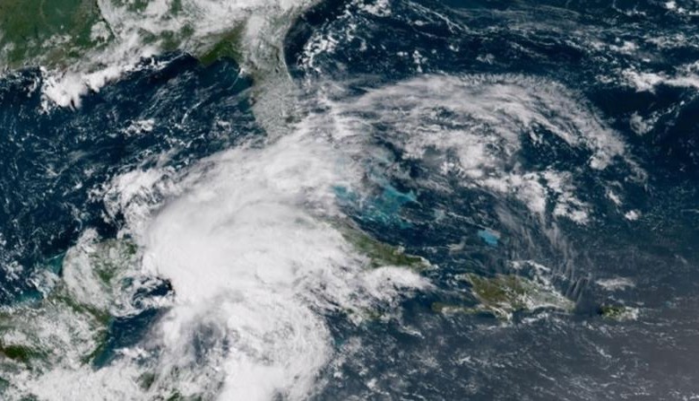 El huracán Alberto pasa cerca de Cuba y se dirige al Golfo de México. Foto Noaa