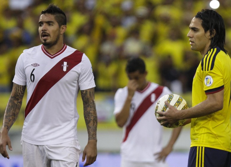 Partido Colombia vs Perú por las eliminatorias al Mundial Brasil 2014. Foto: Colprensa 