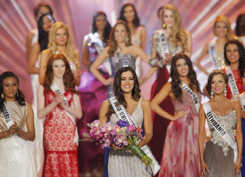 Feliz Paulina Vega en Miami, es la nueva Miss Universo. FOTO Reuters