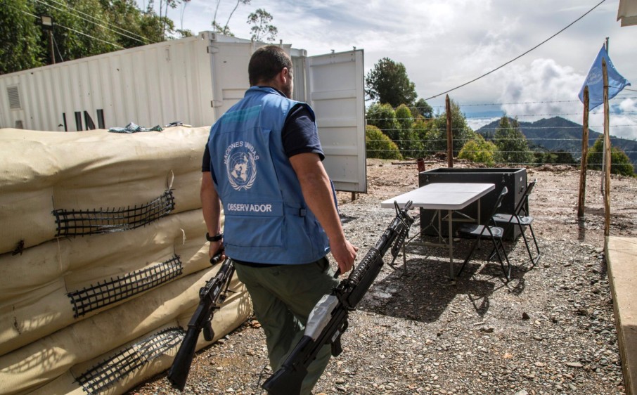 En los contenedores de la ONU están las armas de las Farc. FOTO: Colprensa