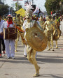 Los reyes del Carnaval en La Gran Parada. FOTO COLPRENSA