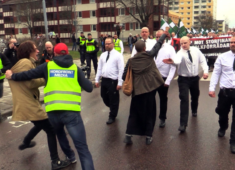 La colombiana que enfrentó a 300 neonazis en Suecia