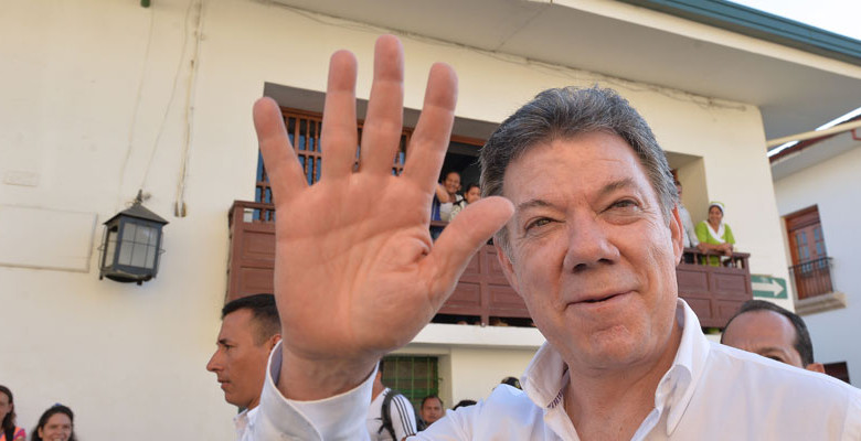 El presidente Juan Manuel Santos invitó a los colombianos a salir a las calles el próximo 8 de marzo para marchar por la vida. FOTO COLPRENSA