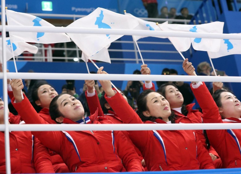 Las porristas norcoreanas están de moda en los Olímpicos