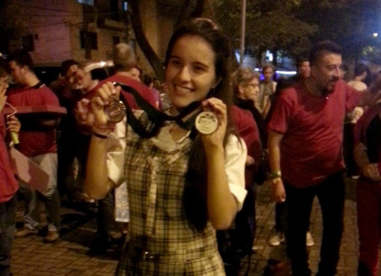 Zara Gallego Pineda, ganadora de Olimpiadas del Conocimiento del Grado Once 2015. .FOTO Rodrigo Martínez Arango