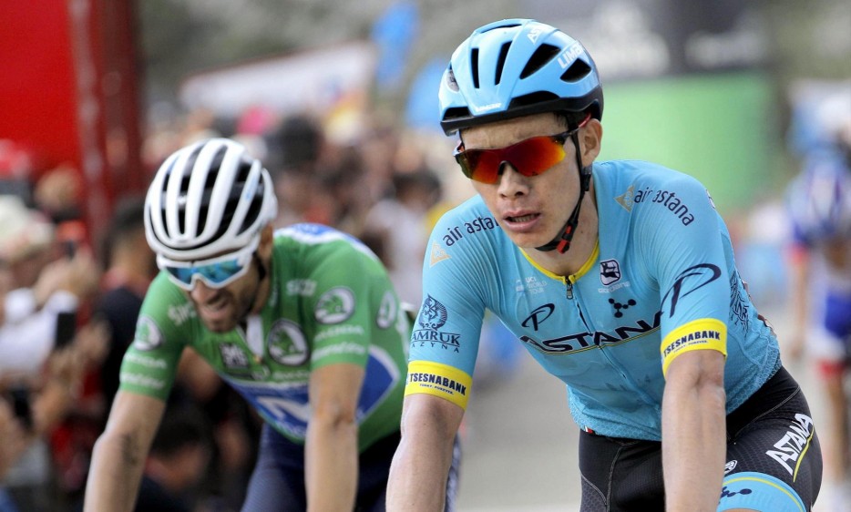 Supermán López logró el segundo lugar consecutivo en una etapa de la presente Vuelta a España. FOTO EFE