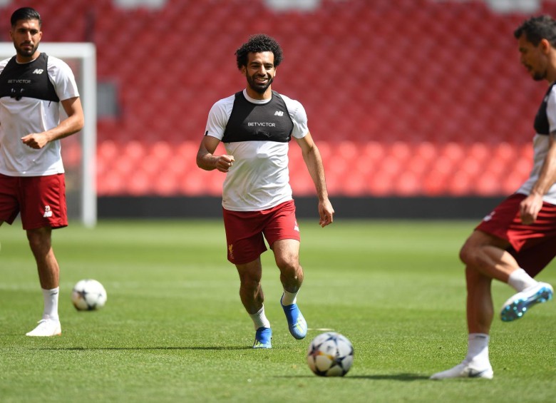 El delantero del Liverpool Mohamed Salah es también la figura de Egipto. FOTO AFP 