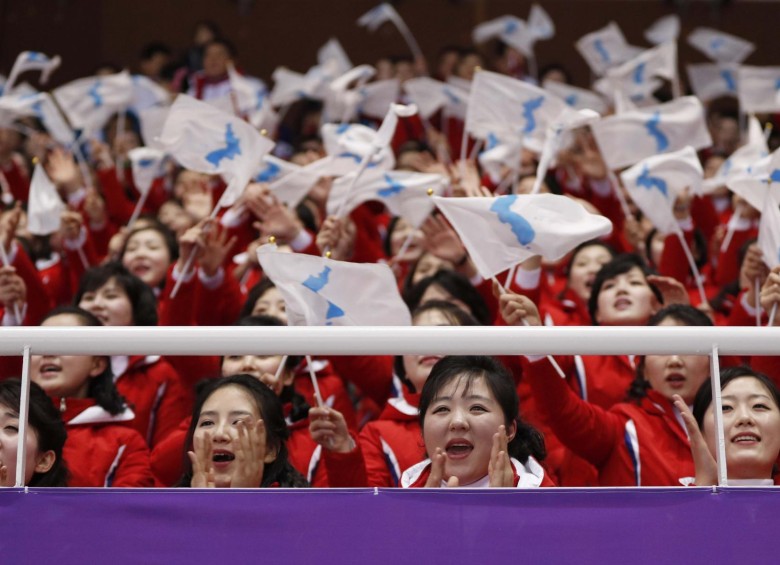Las porristas norcoreanas están de moda en los Olímpicos