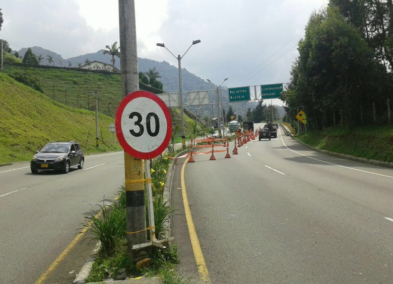 La zona ya fue señalizada y está en revisión. Foto Cortesía Gobernación de Antioquia