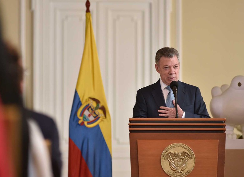 Presidente Juan Manuel Santos. Foto: SIG