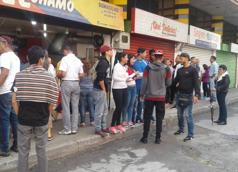 Puesto de votación en el centro de Medellín. Foto tomada de Facebook - Yeremi Sael Marcano 