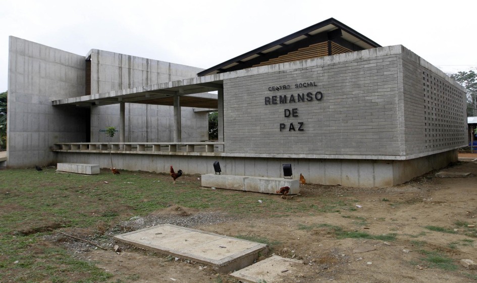 El centro social Remanso de Paz hace parte de la reparación a las víctimas de Pueblo Bello. Incluye un museo de la memoria. FOTO: Donaldo Zuluaga.