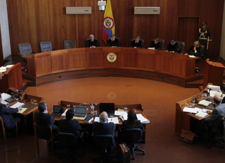 Magistrados en la Corte Suprema de Justicia. FOTO COLPRENSA