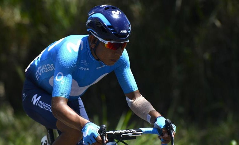 Nairo Quintana se mostró hoy en la tercera etapa de la Vuelta a Cataluña. FOTO EFE