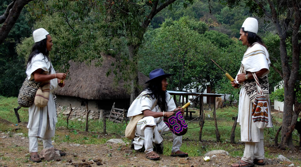 En la Sierra Nevada de Santa Marta viven cuatro pueblos indígenas: koguis, arhuacos, wiwa y kankuamos. FOTO Cortesía - PNN
