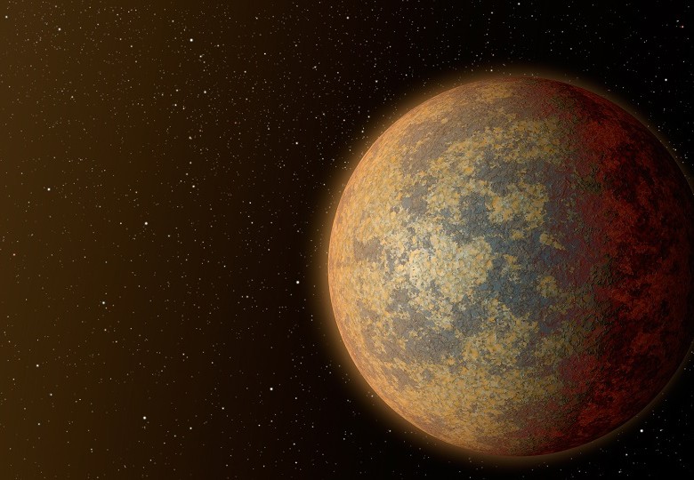 Dibujo de un exoplaneta rocoso y caliente. Cortesía Nasa/JPL-Caltech