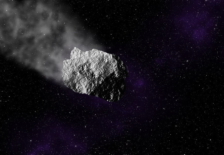 Ilustración de un asteroide como el que pasa cerca a la Tierra. Foto Pixabay