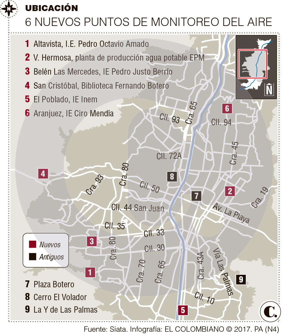 Más radares para medir el aire de Medellín