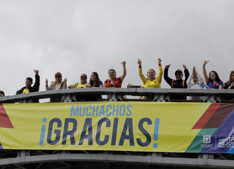 La capital recibe con honores a los jugadores de Colombia