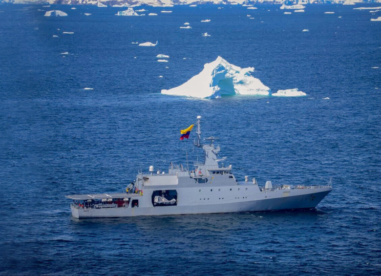 A su llegada a Cartagena, el buque será habilitado como aula en la que se compartirá el conocimiento obtenido en la Antártida. FOTOS cortesía armada nacional