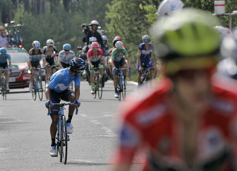 De líder a gregario, ese fue el cambio de rol que tuvo ayer Nairo en la Vuelta a España-2018. FOTO EFE