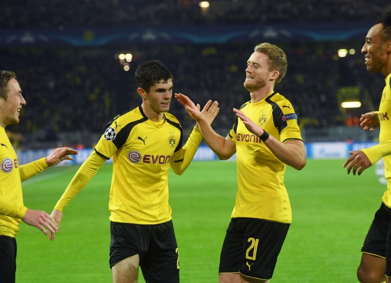 8 goles a 4 terminó el partido entre el Borussia Dortmund y el Legia Varsovia. FOTO AFP