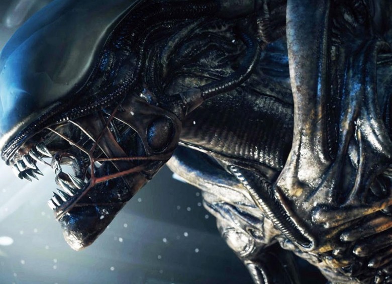 El Alien fue creado a partir de una pintura de H.R. Giger Necronomicón IV (abajo), hecha en 1976. FOTO cortesía película