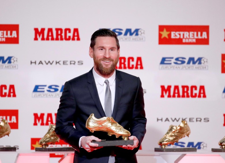 Lionel Messi, con sus 34 goles de temporada se consolidó como el Botín de Oro en Europa. FOTO EFE
