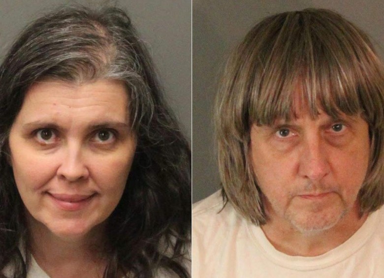 La pareja de esposos fue detenida en enero de 2018 después de que una de sus hijas escapó y llamó al 911. Foto: Cortesía Condado del Riverside