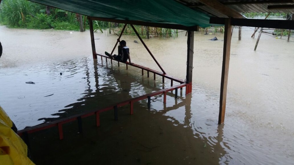 Las escuelas también resultaron afectadas por las inundaciones. Foto Cortesía Alcaldía de Itsmina