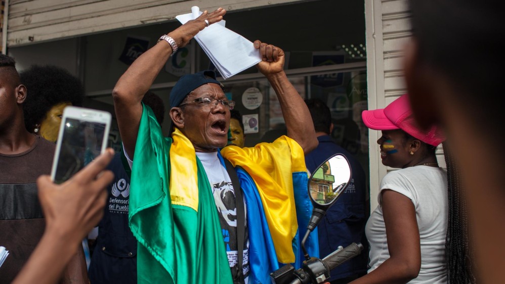 La marcha fue masiva debido a que los pobladores de Chocó afirman que los gobiernos locales y nacional tienen deudas históricas con el departamento. Foto: El Murcy