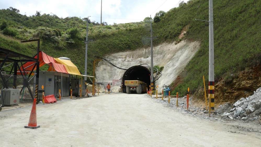 Boca de ingreso a la mina San Ramón, de Red Eagle Mining.