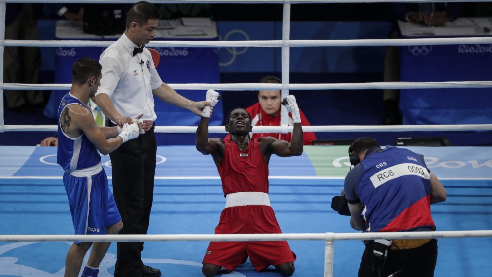 Yuberjén ganó para Colombia la primera medalla de plata en boxeo olímpico. FOTO Colprensa