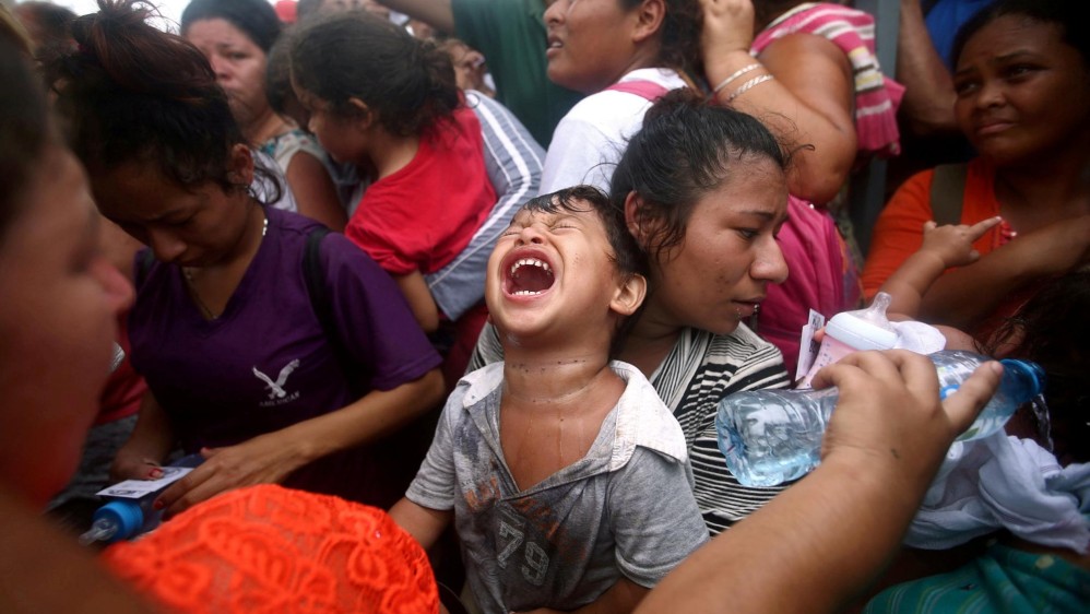 Migrantes que esperan por asilo en México. Octubre 20. Foto: Reuters