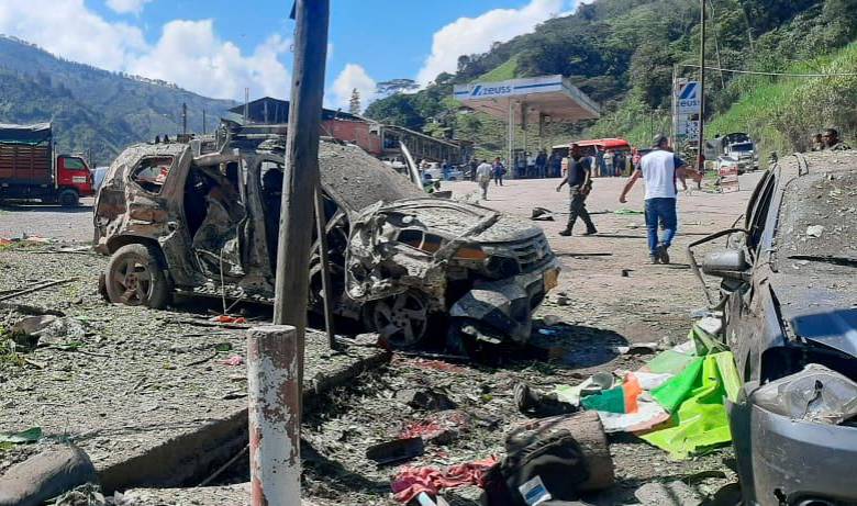 Las autoridades señalan al Clan del Golfo como el autor del ataque. FOTO: CORTESÍA