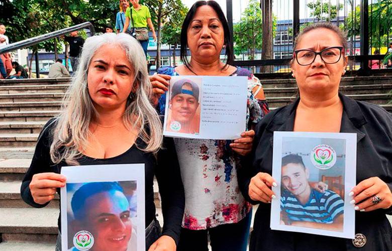 Madres venezolanas buscan a sus hijos desaparecidos en frontera con Colombia. Foto: Tomada de Venezuela Migrante @venezuela_migra. 